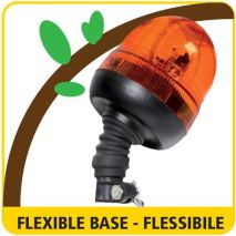 ΦΑΡΟΣ RL-9 12V/24V 3 ΧΡΗΣΕΩΝ 45LED ΒΙΔΩΤΟΣ ΕΛΑΣΤΙΚΟΣ ΠΟΡΤΟΚΑΛΙ 221x130mm Auto Moto Tyres 