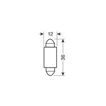 ΛΑΜΠΑΚΙ ΠΛΑΦΟΝΙΕΡΑΣ 9-32V 12x36mm 120lm ΛΕΥΚΟ MEGA-LED12 (ΔΙΠΛΗΣ ΠΟΛΙΚΟΤΗΤΑΣ) BLISTER 1ΤΕΜ. Auto Moto Tyres 