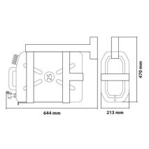 ΜΕΤΑΛΛΙΚΗ ΒΑΣΗ ΓΙΑ ΕΠΙΤΟΙΧΙΑ ΣΤΗΡΙΞΗ ΜΠΕΤΟΝΙΟΥ 25L ΟΡΙΖΟΝΤΙΑΣ ΧΡΗΣΗΣ L9786.8 / L9786.9 LAMPA - 1 ΤΕΜ. Auto Moto Tyres 
