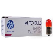 RY10W 12V 10W BAU15s ΠΟΡΤΟΚΑΛΙ (ΜΟΝΟΠΟΛΙΚΟ-ΠΑΡΑΚΕΝΤΡΟ-ΦΟΥΝΤΟΥΚΙ) STANDARD 10ΤΕΜ. M-TECH Auto Moto Tyres 