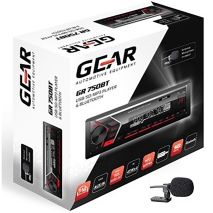 ΡΑΔΙΟ GEAR GR-750BT FM/USB/SD/MP3/BLUETHOOTH 4x45W GEAR (ΚΟΚΚΙΝΟΣ ΦΩΤΙΣΜΟΣ) Auto Moto Tyres 