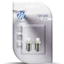 T4W 12V 0,96W BA9s (ΜΙΝΙΟΝ) LED 4xLED 3mm ΛΕΥΚΟ BLISTER 2ΤΕΜ. M-TECH Auto Moto Tyres 