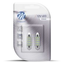 ΛΑΜΠΑΚΙΑ ΠΛΑΦΟΝΙΕΡΑΣ C5W/C10W 12V SV8.5 41mm 1,5W 12xSMD2835 LED OSRAM ΜΠΛΕ  BLISTER 2ΤΕΜ. M-TECH Auto Moto Tyres 