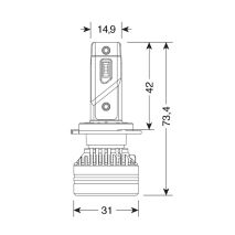 H7 ΛΑΜΠΑ 9-32V 6.500K 10.000lm 90W PX26d HALO LED SERIE 9 COMPACT ULTRA POWER 2LED CREE LED KIT - 2 ΤΕΜ. Auto Moto Tyres 