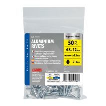 ΠΡΙΤΣΙΝΙΑ ΑΛΟΥΜΙΝΙΟΥ 4,8x12mm (ΒΑΘΟΣ ΤΡΥΠΑΣ 2-6mm/ ΕΣΩΤΕΡΙΚΗ ΔΙΑΜΕΤΡΟ 5,3mm) ΑΣΗΜΙ 50ΤΕΜ Auto Moto Tyres 