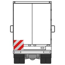 ΑΝΑΚΛΑΣΤΙΚΟ ΣΗΜΑ ΣΕ ΠΑΝΕΛ ΓΑΛΒΑΝΙΣΜΕΝΟΥ ΧΑΛΥΒΑ ΛΕΥΚΟ/ΚΟΚΚΙΝΟ DIN3071TPESC-B 423x423mm LAMPA - 1 ΤΕΜ Auto Moto Tyres 