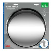 ΚΑΘΡΕΠΤΗΣ ΑΣΦΑΛΕΙΑΣ/ΚΥΚΛΟΦΟΡΙΑΣ ΚΥΡΤΟΣ ΜΑΥΡΟΣ ΒΙΔΩΤΟΣ ΕΞΩΤΕΡΙΚΟΥ ΧΩΡΟΥ 30cm TRAFFIC MIRRORS 1ΤΕΜ Auto Moto Tyres 