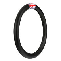 ΚΑΛΥΜΜΑ ΤΙΜΟΝΙΟΥ ΦΟΡΤΗΓΟΥ FLAG ENGLAND ΜΑΥΡΟ ΜΕ ΣΗΜΑΙΑ ΑΓΓΛΙΑΣ (M) 44-46cm LAMPA - 1 TEM. Auto Moto Tyres 