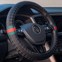 ΚΑΛΥΜΜΑ ΤΙΜΟΝΙΟΥ G STYLE ΜΕ ΣΧΕΔΙΟ ΤΥΠΟΥ GUCCI ΜΑΥΡΟ ΟΙΚΟΛΟΓΙΚΟ ΥΦΑΣΜΑ 37-39cm SIMONI RACING - 1 TEM. Auto Moto Tyres 