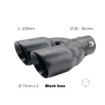 ΑΚΡΟ (ΜΠΟΥΚΑ) ΕΞΑΤΜΙΣΗΣ ΔΙΠΛΟ TRX 92 ΜΑΥΡΗ ΜΑΤ 34-60mm SIMONI RACING - 1 TEM Auto Moto Tyres 