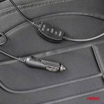 ΠΛΑΤΟΚΑΘΙΣΜΑ ΘΕΡΜΑΙΝΟΜΕΝΟ 12V 98x48cm ΑΦΡΩΔΕΣ ΥΛΙΚΟ ΚΑΙ ΥΦΑΣΜΑ ΜΑΥΡΟ AMIO - 1 τεμ. Auto Moto Tyres 