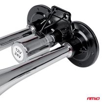 ΚΟΡΝΑ ΠΝΕΥΜΑΤΙΚΗ 12/24V 118db ΔΙΠΛΗ 2 ΤΟΝΩΝ ΧΡΩΜΙΟ ΑΜΙΟ - 1 ΤΕΜ. Auto Moto Tyres 