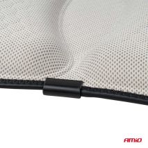 ΜΑΞΙΛΑΡΙ ΚΑΘΙΣΜΑΤΟΣ ΑΠΟ GEL ΚΑΙ ΔΙΑΠΝΕΟΝ ΥΦΑΣΜΑ 40x35cm ΓΚΡΙ ΧΡΩΜΑ AMIO - 1 Τεμ. Auto Moto Tyres 