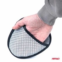 ΣΦΟΥΓΓΑΡΙ ΓΥΑΛΙΣΜΑΤΟΣ ΖΑΝΤΩΝ ΜΙΚΡΟΦΙΜΠΡΑ ΚΑΙ ΛΑΒΗ ΧΕΙΡΟΣ 20x16x2cm AMIO - 1 Τεμ. Auto Moto Tyres 