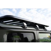 ΣΧΑΡΑ ΟΡΟΦΗΣ SEQUOIA ΜΑΥΡΗ ΑΛΟΥΜΙΝΙΟΥ ΟΛΟΚΛΗΡΩΜΕΝΗ ΜΕ ΠΟΔΙΑ 1642x1300x60mm ΓΙΑ SUZUKI JIMNY 2018+ MENABO - 1 ΤΕΜ. Auto Moto Tyres 