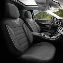 ΚΑΛΥΜΜΑΤΑ ΚΑΘΙΣΜΑΤΩΝ OTOM  TORO 902 BLACK/SMOKED ΜΑΥΡΟ/ΓΚΡΙ ΥΦΑΝΤΟ ΥΦΑΣΜΑ SET ΑΜΙΟ - 1 σετ. Auto Moto Tyres 