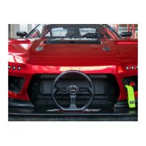 ΤΙΜΟΝΙ GIAU CARBON LOOK ΤΡΙΑΚΤΙΝΟ ΜΑΥΡΟ ΔΙΑΜΕΤΡΟΣ 350mm ΠΑΧΟΣ 70mm SIMONI RACING  - 1 τεμ. Auto Moto Tyres 