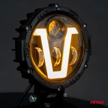 ΠΡΟΒΟΛΕΑΣ ΕΡΓΑΣΙΑΣ ΣΤΡΟΓΓΥΛΟΣ V-LIGHT 5.500lm 9>36V 60W 6.000K Φ198x172x60mm 4 ΧΡΗΣΕΩΝ ΑΜΙΟ - 1 ΤΕΜ. Auto Moto Tyres 
