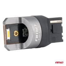 ΛΑΜΠΑΚΙΑ WY21W 7440 12/24V 6.000K 2xSMD LED FULL CAN-BUS ΠΟΡΤΟΚΑΛΙ PRO SERIES AMIO - 2 Τεμ. Auto Moto Tyres 