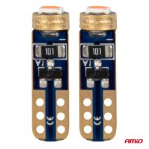 ΛΑΜΠΑΚΙΑ T5 W1W 12V 1SMD LED ΚΟΚΚΙΝΑ AMIO - 2 ΤΕΜ. Auto Moto Tyres 