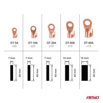 ΦΙΣΑΚΙΑ/ΣΥΝΔΕΣΜΟΙ/ΑΚΡΟΔΕΚΤΕΣ ΚΑΛΩΔΙΩΝ & ΘΕΡΜΟΣΥΣΤΕΛΛΟΜΕΝΟΙ ΣΩΛΗΝΕΣ/ΜΟΝΩΤΙΚΑ ΚΑΛΩΔΙΩΝ AMIO - KIT 80 ΤΕΜ. Auto Moto Tyres 