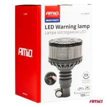 ΦΑΡΟΣ ΦΙΜΕ HEAVY DUTY W28P 12/24V 16LED ΕΛΑΣΤΙΚΟΣ ΒΙΔΩΤΟΣ ΠΟΡΤΟΚΑΛΙ Υ169mm Φ110mm AMIO - 1 τεμ. Auto Moto Tyres 