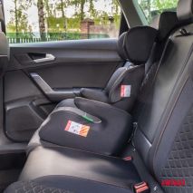 ΠΑΙΔΙΚΟ ΚΑΘΙΣΜΑ ΑΥΤΟΚΙΝΗΤΟΥ ΜΕ ΠΛΑΤΗ ΚΑΤΑΛΛΗΛΟ ΓΙΑ ΥΨΟΣ 126>150cm UN129/03 ΣΕ ΜΑΥΡΟ ΧΡΩΜΑ ΑΜΙΟ - 1 Τεμ. Auto Moto Tyres 