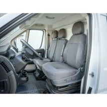 ΚΑΛΥΜΜΑΤΑ ΚΑΘΙΣΜΑΤΩΝ ΚΑΙ ΠΡΟΣΚΕΦΑΛΑ ΓΙΑ 3 ΣΕΙΡΕΣ ΘΕΣΕΩΝ ΣΕ ΓΚΡΙ ΣΚΟΥΡΟ ΧΡΩΜΑ SEDILI SET MEDIUM / LARGE LAMPA - 1 ΤΕΜ. Auto Moto Tyres 