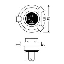H4 ΑΛΟΓΟΝΟΥ 12V/60-55W P43t Auto Moto Tyres 