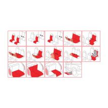 Προστατευτικό Καθίσματος MULTI-COVER S-2 Αδιάβροχο 155x140cm Διαιρούμενο 2 τεμ. Auto Moto Tyres 