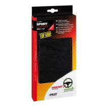 ΡΑΦΤΟ ΚΑΛΥΜΜΑ ΤΙΜΟΝΙΟΥ ΜΕ ΕΝΑΛΛΑΞ ΣΧΕΔΙΟ  ΔΕΡΜΑΤΙΝΟ SPORT ΜΑΥΡΟ ΜΕ ΚΟΚΚΙΝΗ ΡΑΦΗ Auto Moto Tyres 