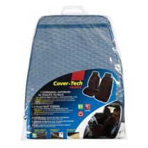 Πλατοκάθισμα με Προσκέφαλο COVER-TECH FABRIC 2τεμ. Γαλάζιο/Μπεζ Auto Moto Tyres 