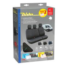 Καλύμματα Καθισμάτων Dido-2, με επανατυλικτήρα ζώνης - Μαύρο Auto Moto Tyres 