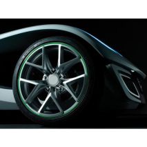 Διακοσμητικά Αυτοκόλλητα Ζάντας Πλαστικά - Κίτρινα 14-15-16 INCH Auto Moto Tyres 