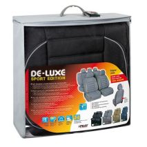 Καλύμματα Καθισμάτων DE-LUXE SPORT EDITION Υφασμα JACQUARD Σετ 4τεμ. Μαύρο Auto Moto Tyres 