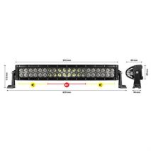 ΠΡΟΒΟΛΕΑΣ LIGHT BAR ΚΥΡΤΟΣ  BL-55 8000lm 10/30V 120W 40LED ΚΑΡΦΙ/ΔΙΑΘΛΑΣΗΣ (550x115x89mm) ΜΠΑΡΑ LED -1ΤΕΜ. Auto Moto Tyres 