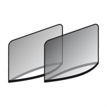 Ηλιοπροστασίες φορετές στη πόρτα από πολυεστέρα για πλαϊνά πίσω τζάμια Large Auto Moto Tyres 