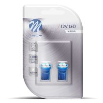 T10 W5W 12V W2,1x9,5d LED 4xSMD3528 ΜΠΛΕ (ΚΑΡΦΩΤΟ ΑΚΑΛΥΚΟ) BLISTER 2ΤΕΜ. M-TECH Auto Moto Tyres 