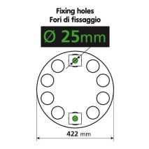 ΤΑΣΙ ΡΟΔΕΛΑ ΑΛΟΥΜΙΝΙΟΥ ΓΙΑ ΖΑΝΤΕΣ ΦΟΡΤΗΓΟΥ 25mm 10ΜΠΟΥΛΟΝΟ ΚΛΕΙΣΤΟ ΚΕΝΤΡΟ 1ΤΕΜ. Auto Moto Tyres 