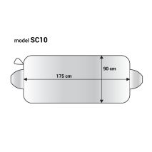 ΗΛΙΟΠΡΟΣΤΑΣΙΑ ΑΥΤΟΚΙΝΗΤΟΥ UNIVERSAL - 175x90cm (ΑΣΗΜΙ - EPE FOAM) AMiO - 1 ΤΕΜ. Auto Moto Tyres 