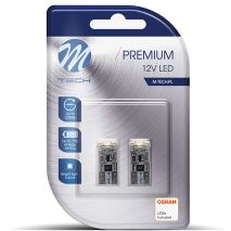 T10 W5W 12V W2,1x9,5d LED 4xSMD3528 ΛΕΥΚΟ (ΚΑΡΦΩΤΟ CAN-BUS) OSRAM LED BLISTER 2ΤΕΜ. M-TECH Auto Moto Tyres 