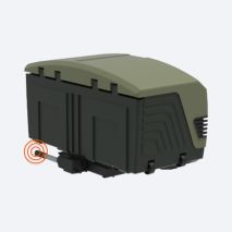 ΜΠΑΓΚΑΖΙΕΡΑ ΚΟΤΣΑΔΟΡΟΥ 400 LT TOWBOX V3 CAMPER GREEN (ΠΡΑΣΙΝΟ) ΜΕ LED ΦΑΝΑΡΙΑ Auto Moto Tyres 