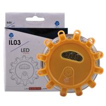 ΦΩΣ ΑΣΦΑΛΕΙΑΣ ΕΚΤΑΚΤΗΣ ΑΝΑΓΚΗΣ 100x100x35mm ΜΕ 15LED (3 ΛΕΥΚΟ +12 ΠΟΡΤΟΚΑΛΙ)  5 ΧΡΗΣΕΩΝ 1ΤΕΜ. M-TECH Auto Moto Tyres 