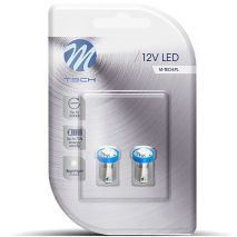 T4W 12V 0,24W BA9s (ΜΙΝΙΟΝ) LED 1xSMD5050 ΜΠΛΕ BLISTER 2ΤΕΜ. M-TECH Auto Moto Tyres 