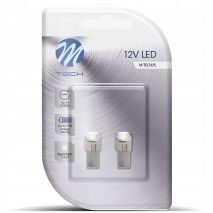 T10 W5W 12V W2,1x9,5d LED 6xSMD5730 ΛΕΥΚΟ (ΚΑΡΦΩΤΟ ΑΚΑΛΥΚΟ) BLISTER 2ΤΕΜ. M-TECH Auto Moto Tyres 