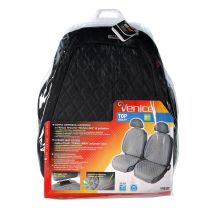 ΠΛΑΤΟΚΑΘΙΣΜΑΤΑ VENICE ΜΕ ΔΙΑΣΤΑΣΕΙΣ ΠΛΑΤΗΣ 50 Χ 65 cm/ΚΑΘΙΣΜΑ 60 cm (ΜΑΥΡΟ ΛΙΝΟ/ΠΟΛΥΕΣΤΕΡ) - 2 ΤΕΜ. Auto Moto Tyres 