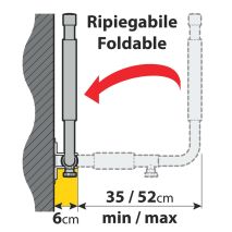 ΒΑΣΗ ΤΟΙΧΟΥ ΣΤΗΡΙΞΗΣ ΜΠΑΓΚΑΖΙΕΡΑΣ ΤΗΛΕΣΚΟΠΙΚΗ 35-52cm TYPE-1 max40kg -2 ΤΕΜ. Auto Moto Tyres 