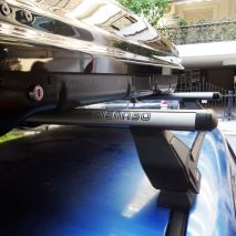 KIT ΜΕ ΜΠΑΡΕΣ ΟΡΟΦΗΣ ΓΙΑ MAZDA 3 5D 2003-2013 ΑΛΟΥΜΙΝΙΟΥ ΚΑΙ ΜΠΑΓΚΑΖΙΕΡΑ ΟΡΟΦΗΣ MANIA 460 DUO MENABO (AL2-3360/MB-FIX509FP-3290/MB-3540/MB) Auto Moto Tyres 