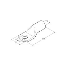 ΑΚΡΟΔΕΚΤΕΣ ΚΑΛΩΔΙΩΝ ΜΠΑΤΑΡΙΑΣ 25 mm²  ΜΕ ΤΡΥΠΑ 8mm 5ΤΕΜ Auto Moto Tyres 