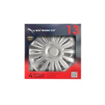 ΤΑΣΙΑ 13" HUBCAP LUXURY ΑΣΗΜΙ - ΣΕΤ 4 ΤΕΜ. ΣΕ ΚΟΥΤΙ AMIO Auto Moto Tyres 